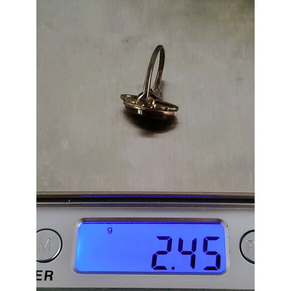 Vintage Sterling Silver Tiger's Eye Ring - Picture 6 of 6